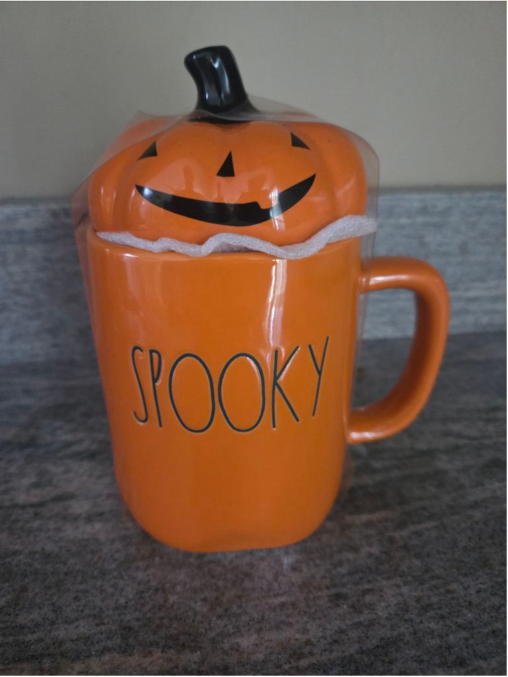 Rae Dunn Spooky Mug with Lid NWT
